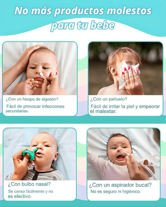 Aspirador Nasal Eléctrico para Bebé - Tu bebe puede estar luchando por respirar