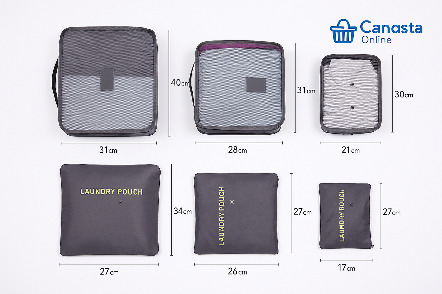 Set de 6 Bolsas Multiuso