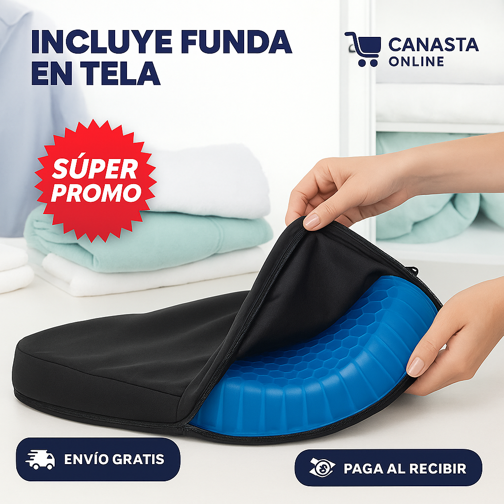 Cojín de Gel Pro - Máxima Comodidad en Cualquier Lugar