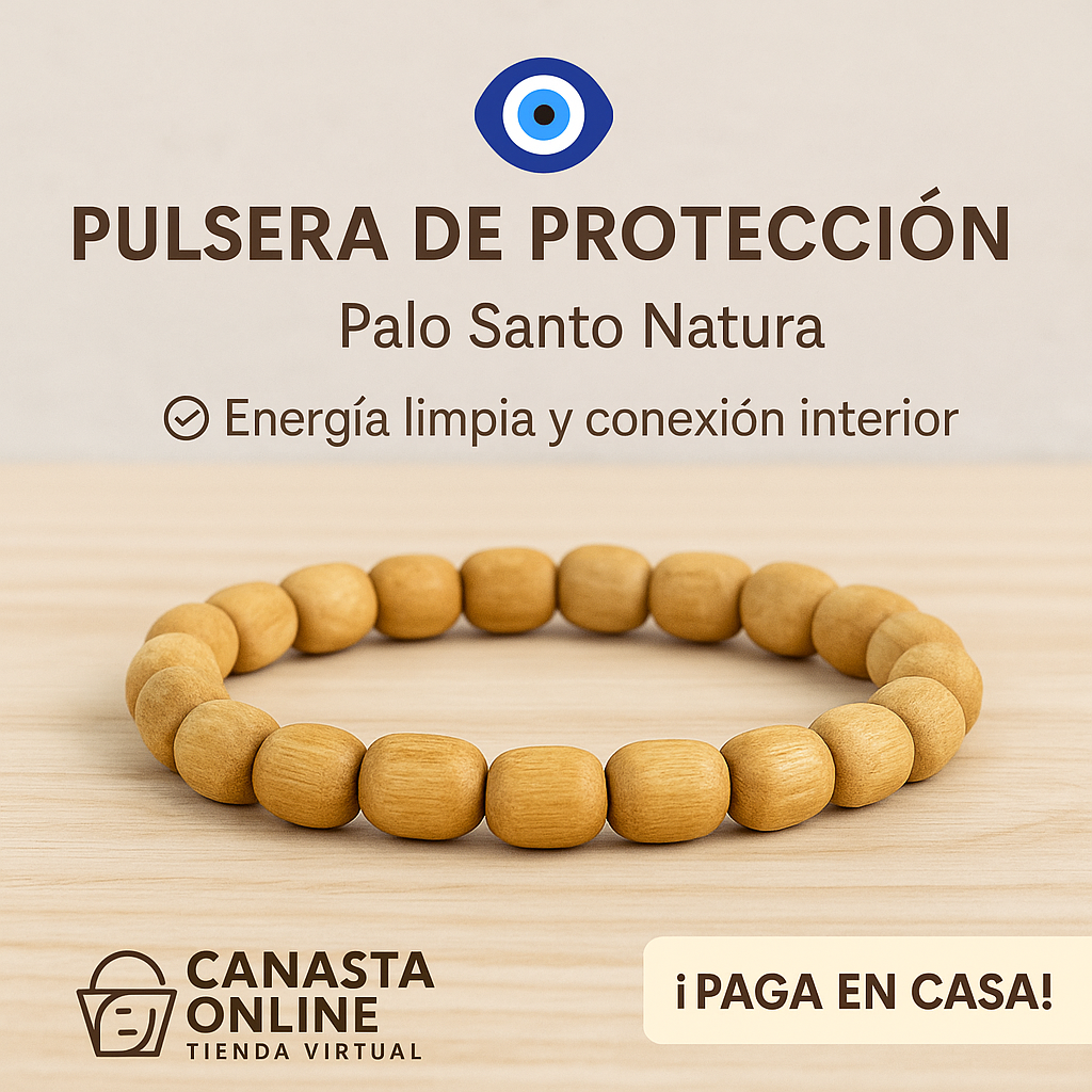 Pulsera de Protección – Palo Santo Natural