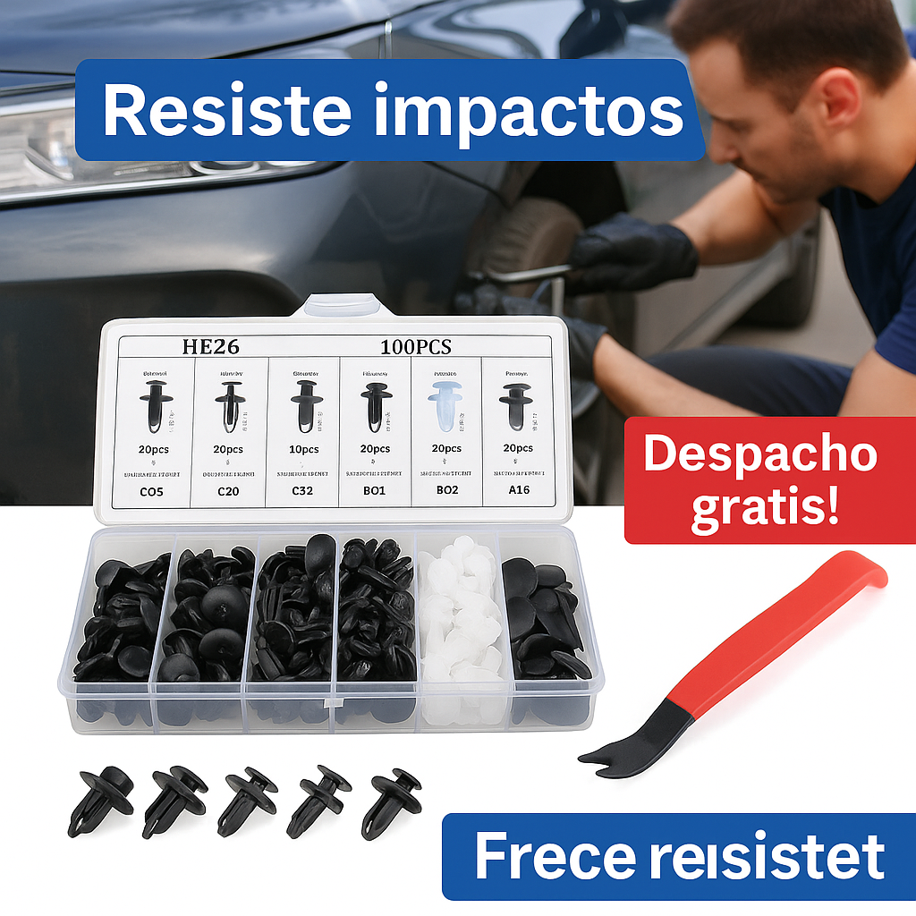 Kit de Sujetadores para Auto – Repara sin ir al Taller