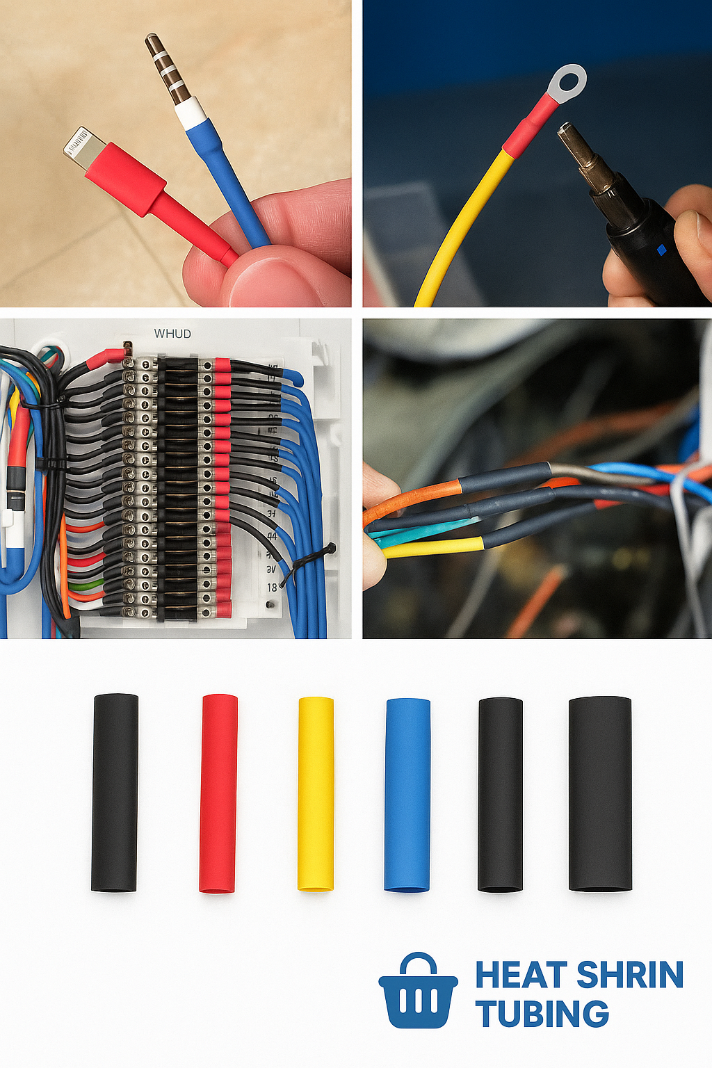 Pack 180 Tubos Termocontraíbles para Cables - Protege tus cables y aparatos electrónicos