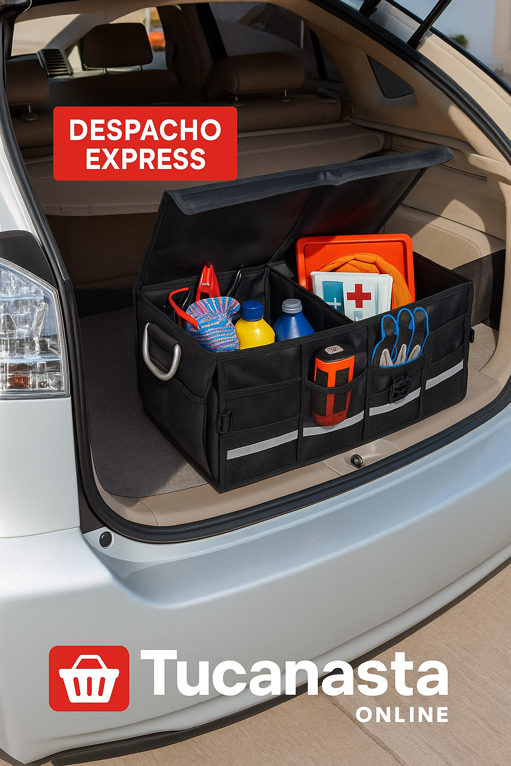 Organizador de maletero auto - Ordena tu caos YA + Ebook Orden Auto GRATIS