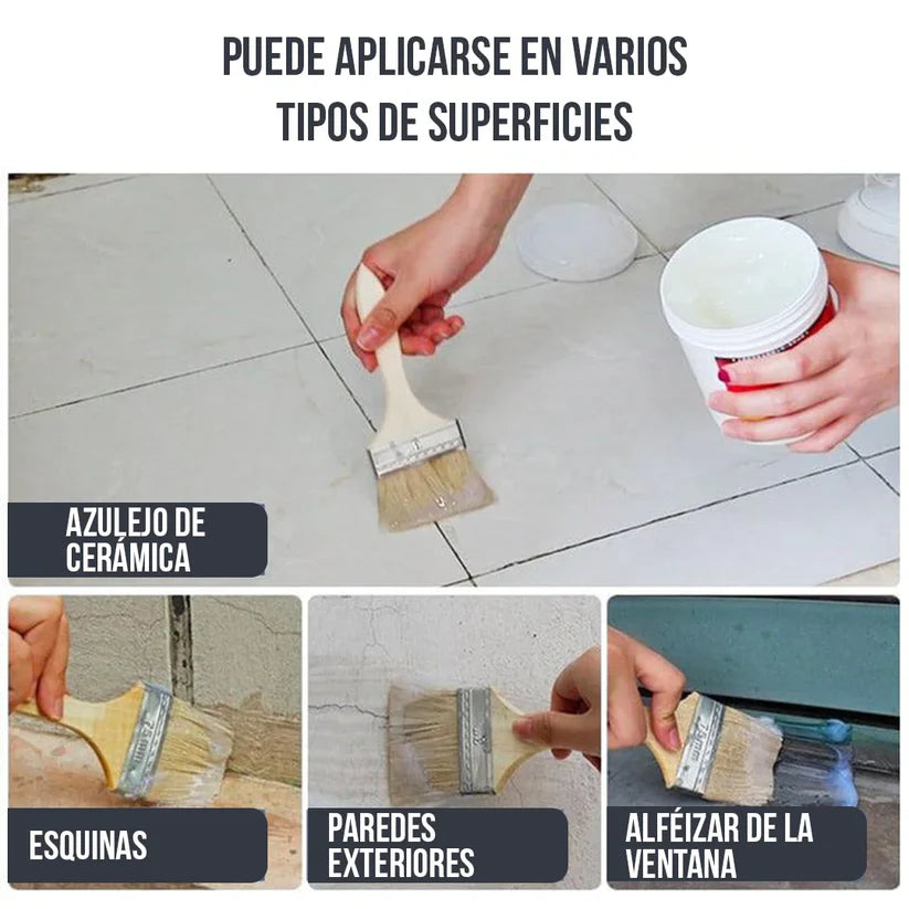 Sellador Adhesivo Transparente 300 ml + Brocha de Regalo
