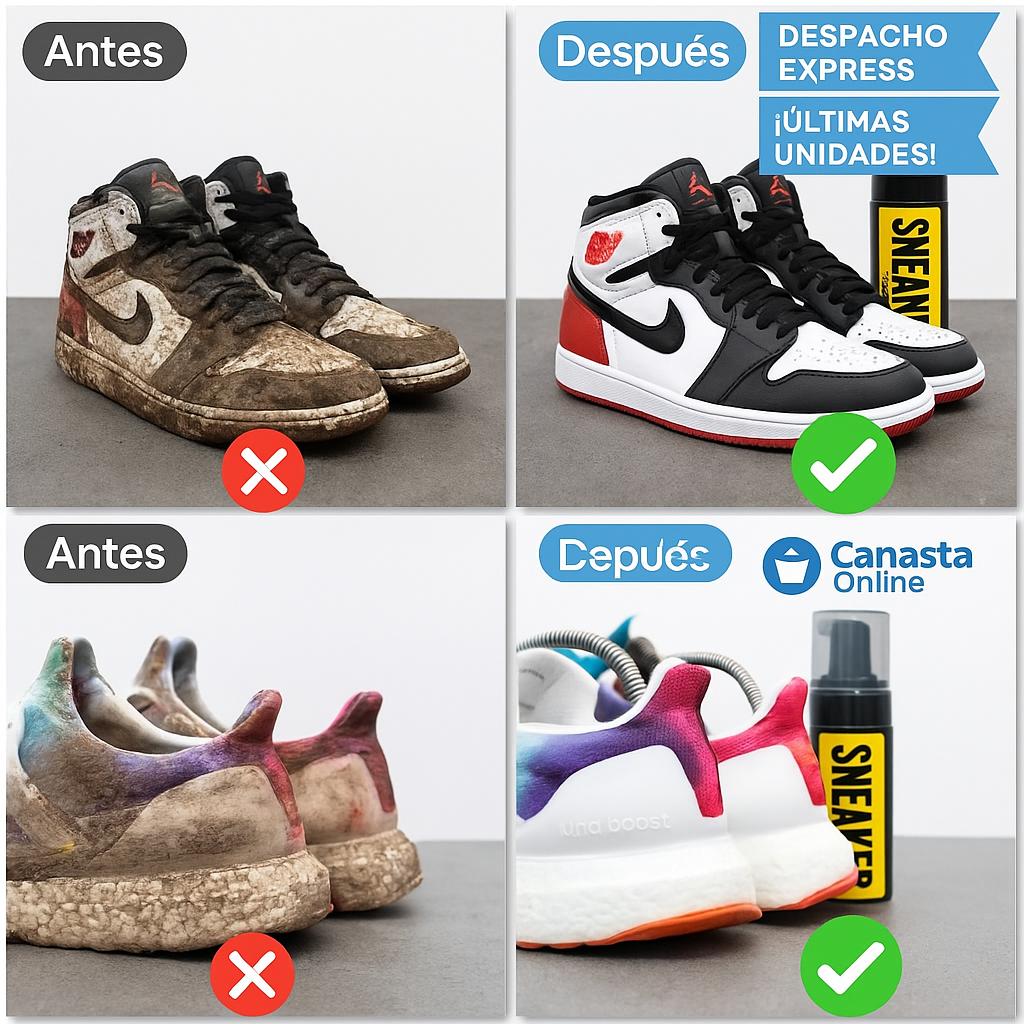 Spray Limpiador de Zapatos y Zapatilla 150 ml + Cepillo de Regalo + Paño de Microfibra de Regalo