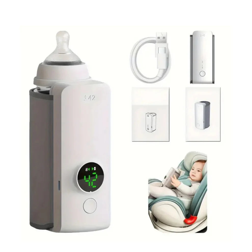 Calienta Mamaderas Portátil – Carga USB – Siempre Listo