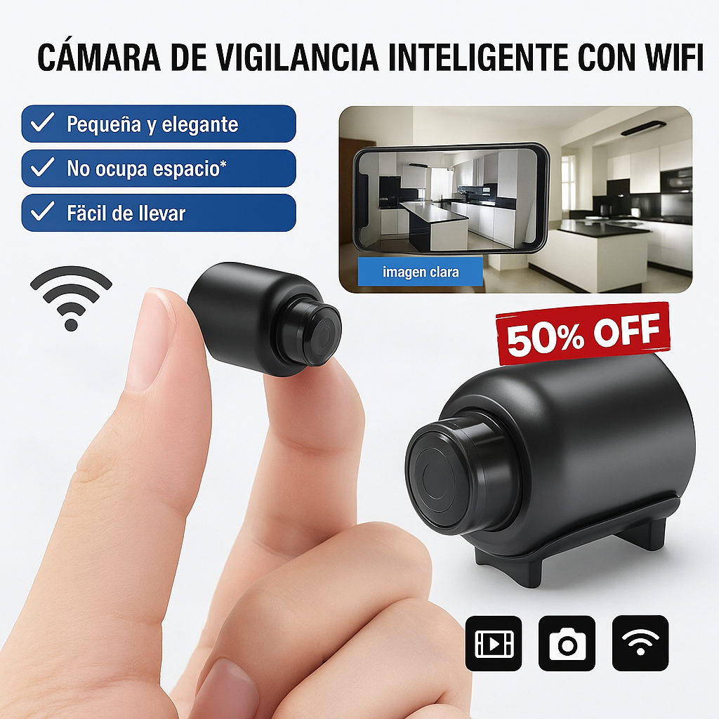 Mini Cámara HD – Espía Discreta