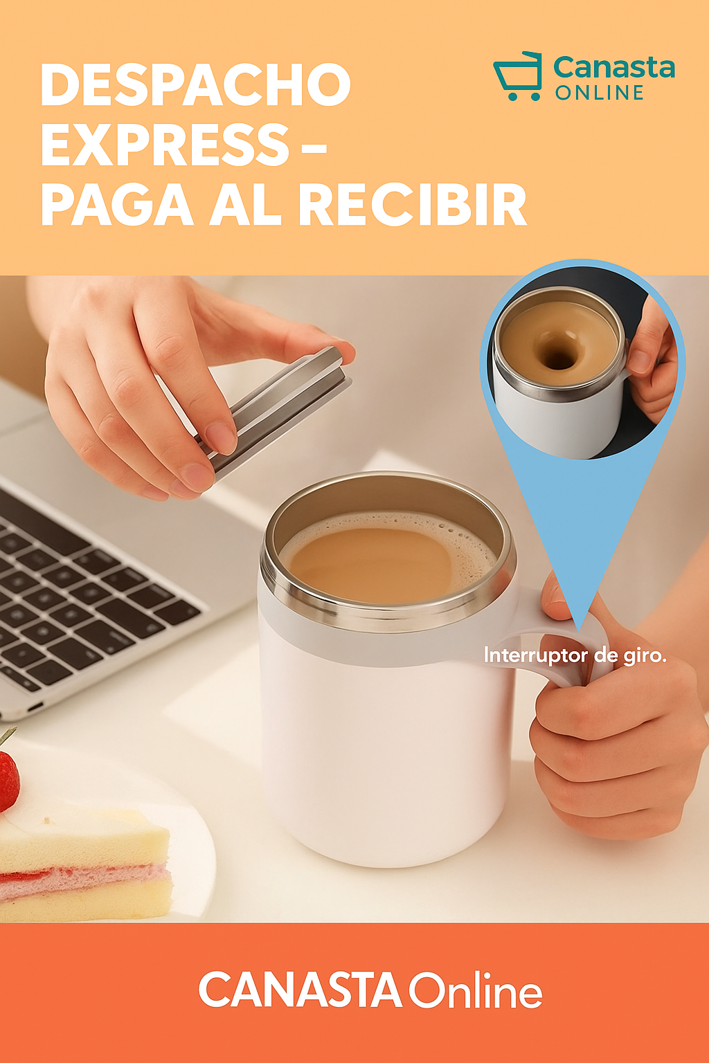 Taza Revolvedora Automática