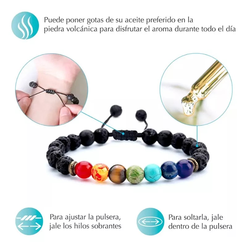 PULSERA DE 7 CHAKRAS™ - ENERGÍA RENOVADA ESTE 2025 🌟