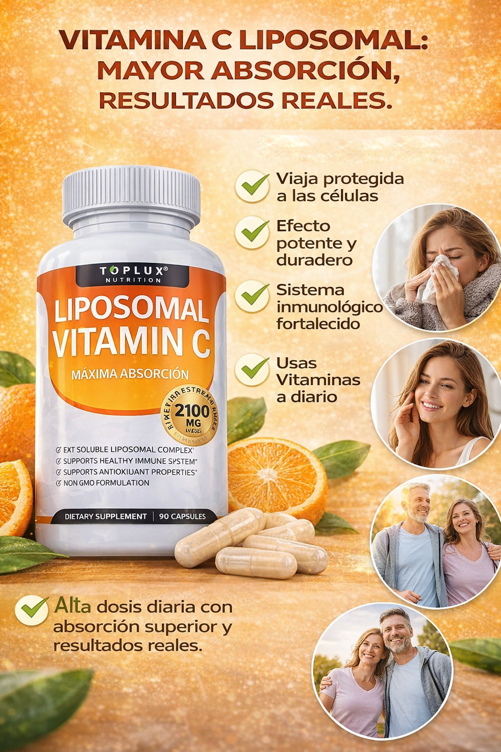 Vitamina C Liposomal 2100® - Máxima Absorción que Refuerza tus Defensas