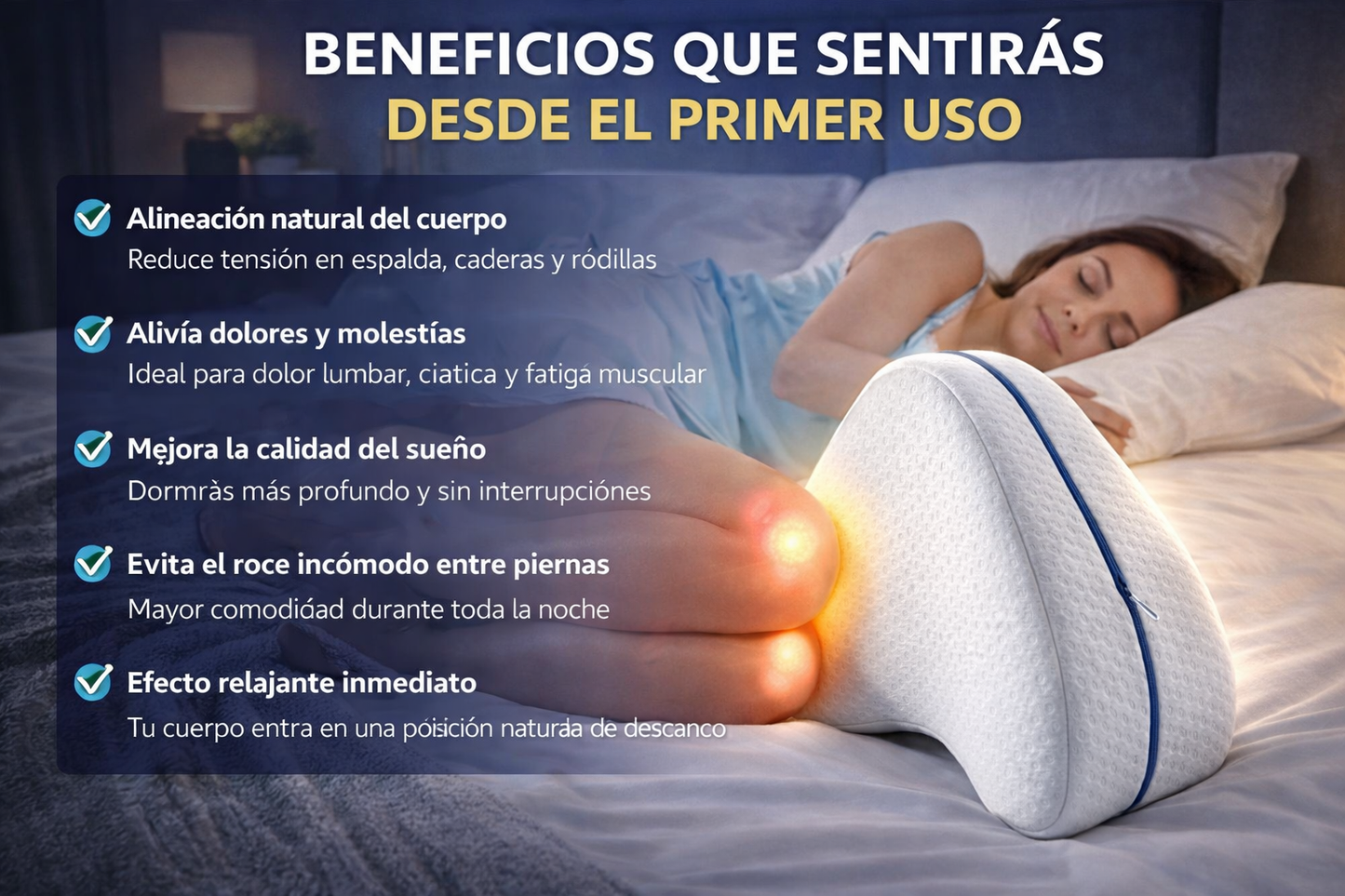 Almohada Ortopedica para Piernas - El soporte perfecto que tu cuerpo necesita - Oferta 2x1