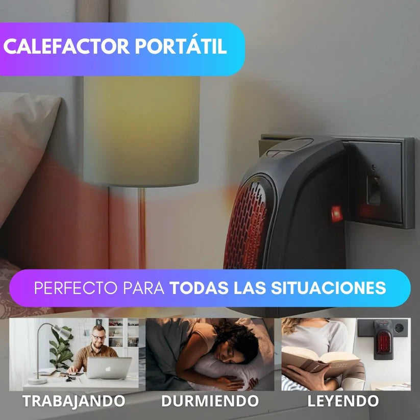 Calefactor Portátil Eléctrico de Pared