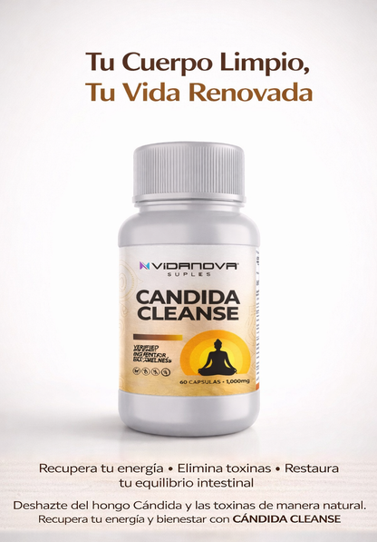 Cándida Cleanse 1000Mg - 60 Cásulas - Tu cuerpo limpio de Cándida