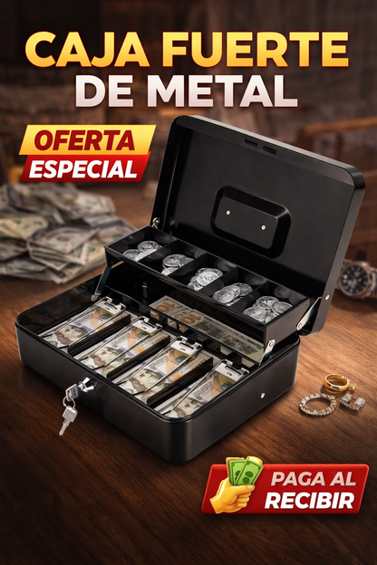 Caja Fuerte de Metal – Seguridad Portátil Premium