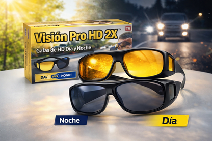 Lentes de Visión Pro HD – 2 Gafas HD Visión (Día y Noche)