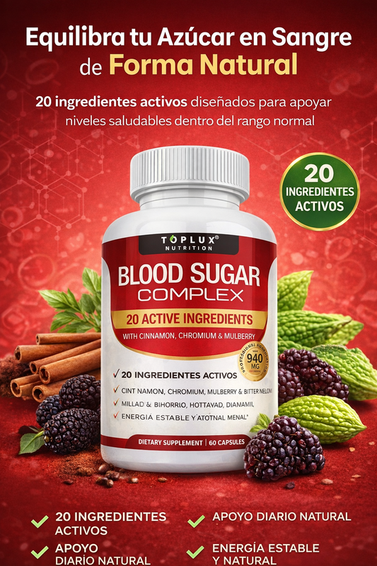 Blood Sugar Complex - Equilibra tu azúcar en sangre rápidamente