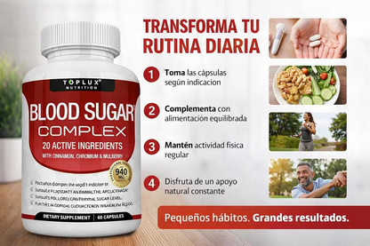 Blood Sugar Complex - Equilibra tu azúcar en sangre rápidamente