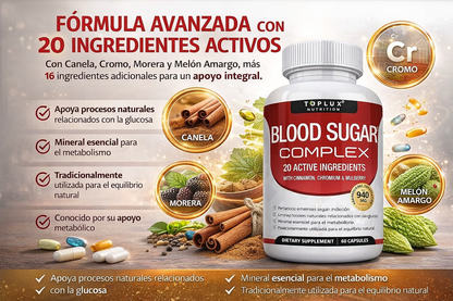 Blood Sugar Complex - Equilibra tu azúcar en sangre rápidamente
