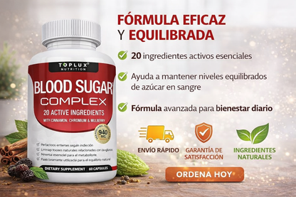 Blood Sugar Complex - Equilibra tu azúcar en sangre rápidamente