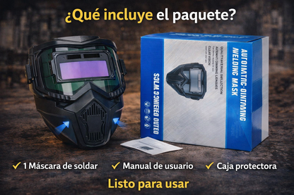 Máscara de Soldar con Oscurecimiento Automático - Solda como un profesional