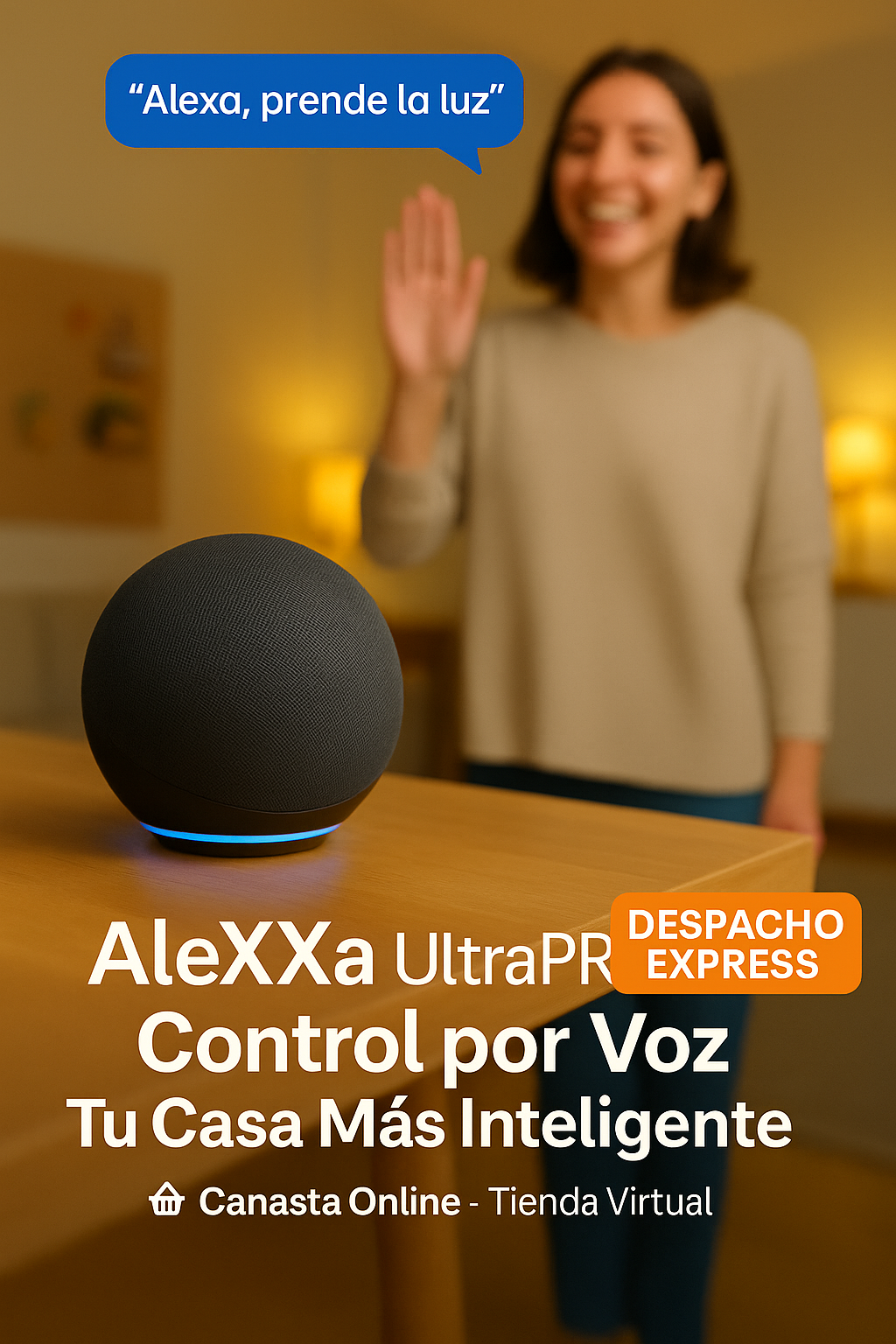 Parlante AleXXa SmartHub – Sonido + Asistente – Comodidad Total (Color Al Azar)
