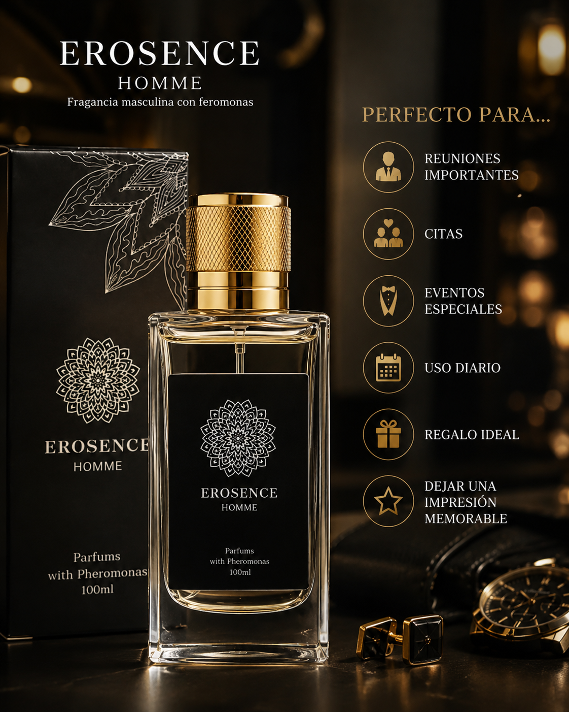 EROSENCE HOMME - Perfume Masculino con Feromonas 100 ml