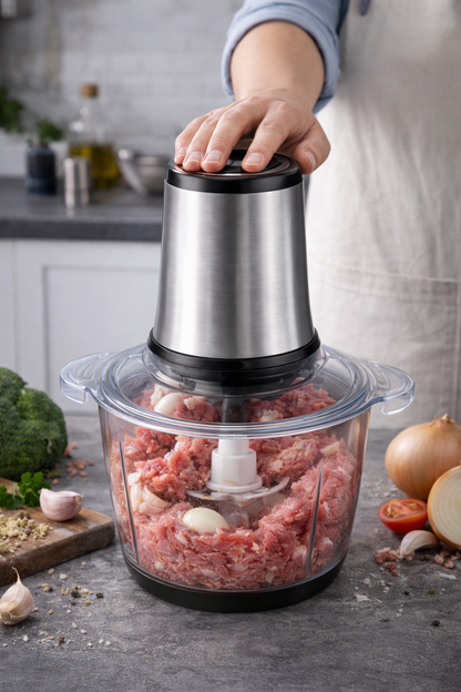 Picador Eléctrico de Alimentos - ChefCut Pro con 4 Cuchillas de Alto Rendimiento