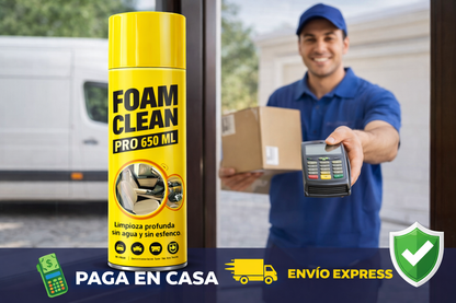 Espuma Limpiadora Foam Clean Multifuncional 650cc - Tu Aliado para un Auto y Hogar Impecable