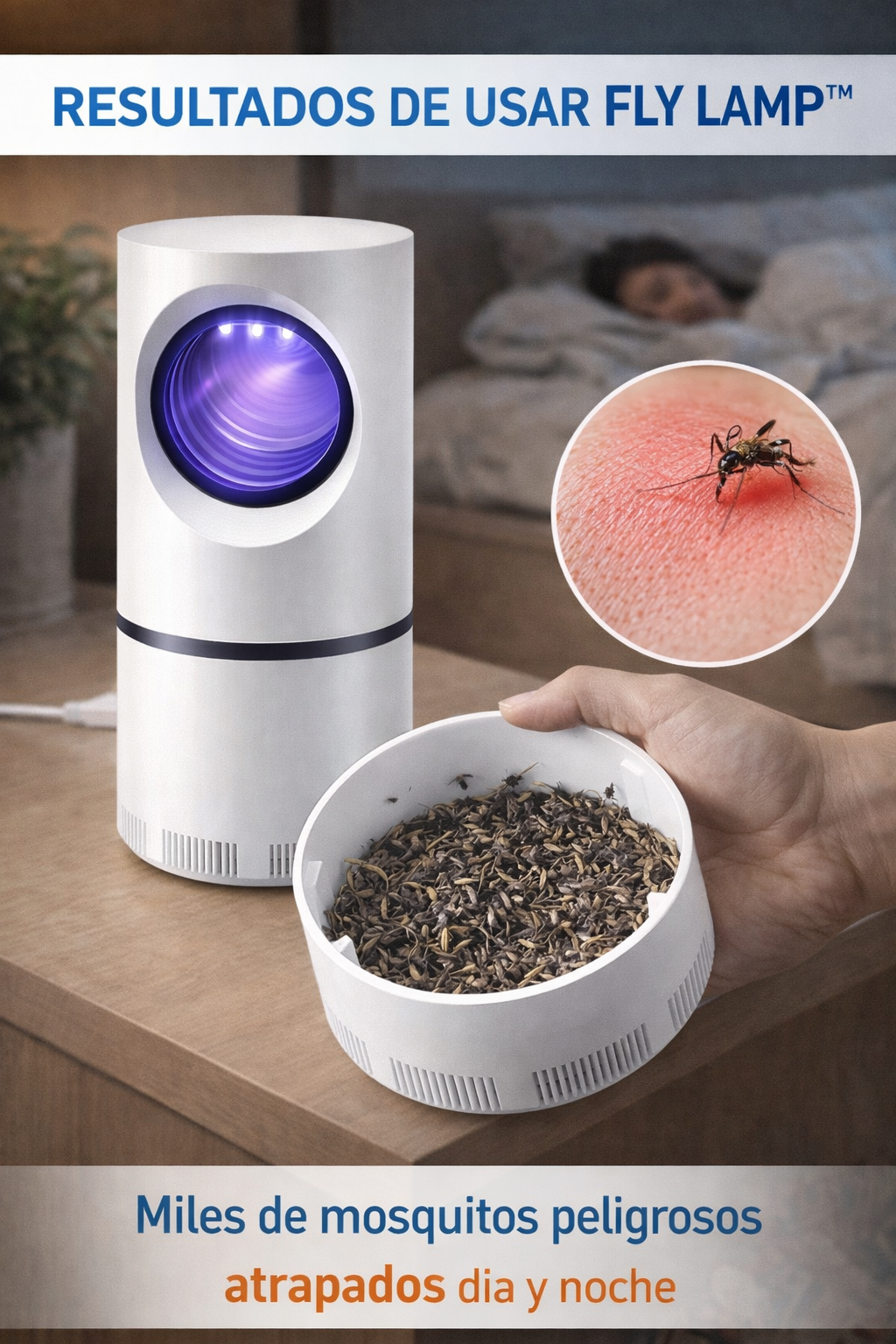 Fly Lamp™ – Lámpara Antimosquitos Familiar - Sin químicos ni olores