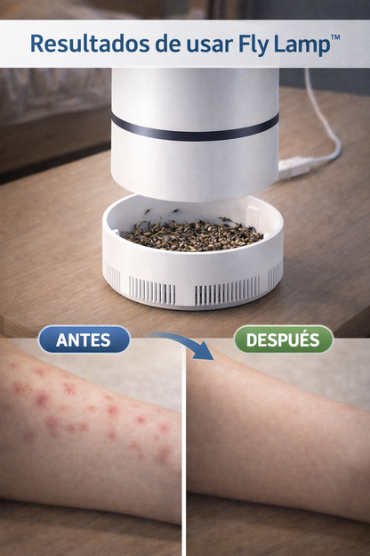 Fly Lamp™ – Lámpara Antimosquitos Familiar - Sin químicos ni olores