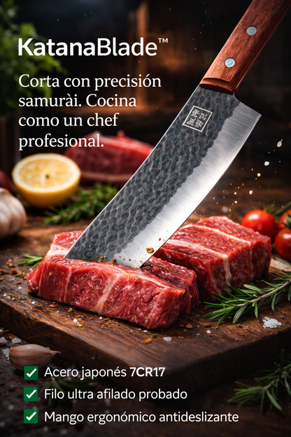 KatanaBlade™ – El cuchillo japonés que corta con precisión quirúrgica