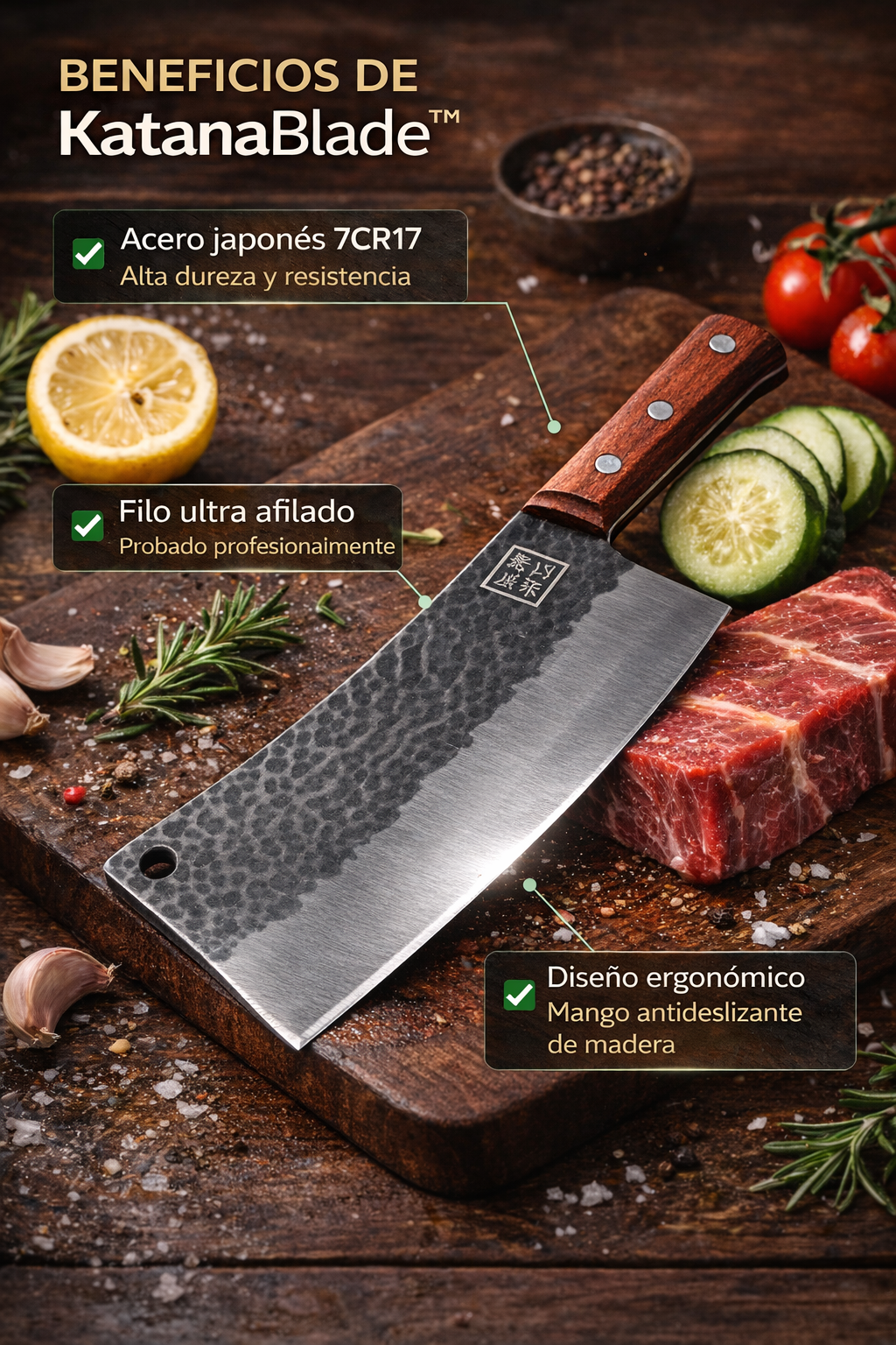 KatanaBlade™ – El cuchillo japonés que corta con precisión quirúrgica