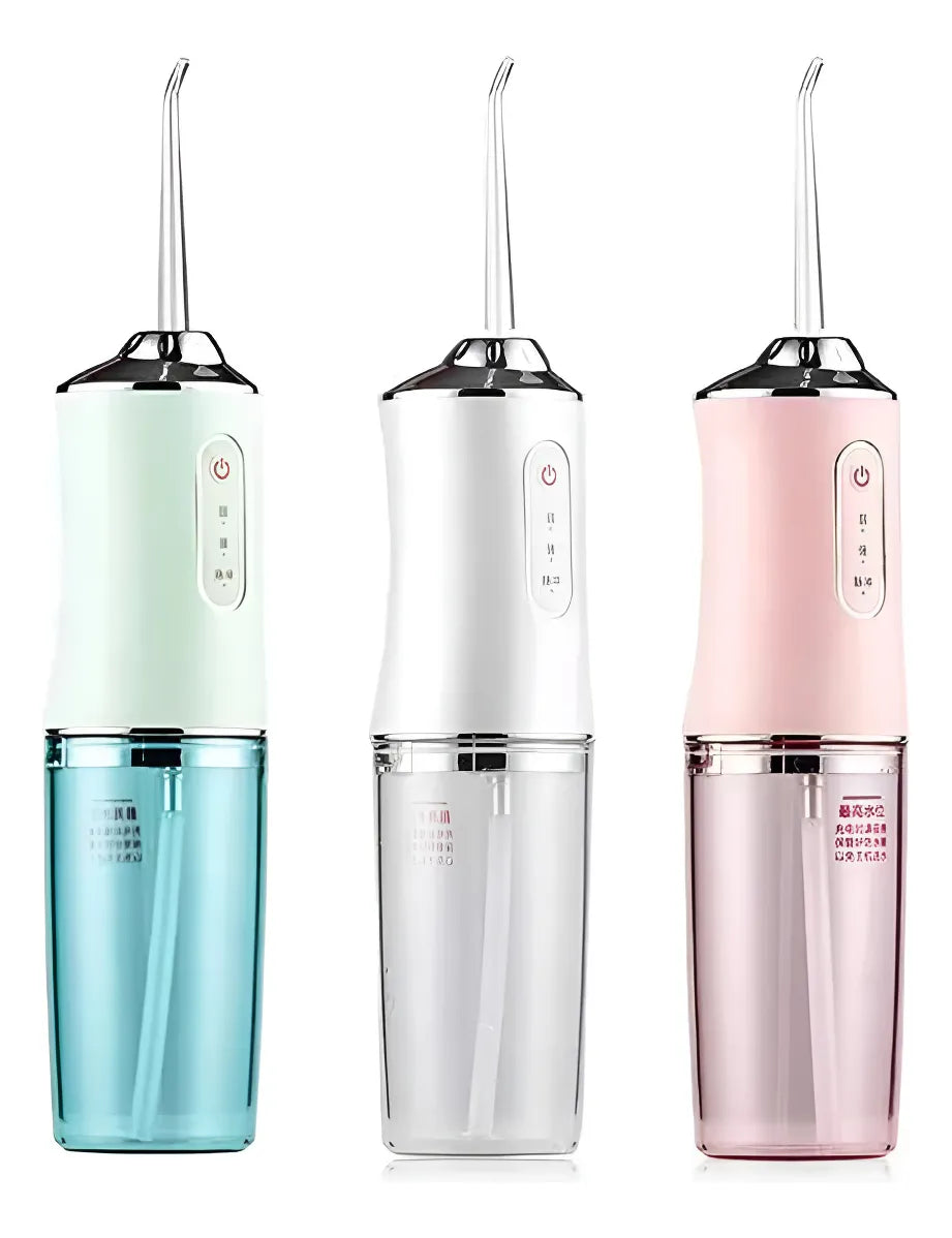 Irrigador Bucal Portátil USB - 3 Modos - 4 Boquillas - Limpieza dental profunda en segundos