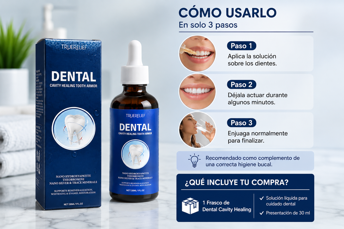 Dental Cavity Healing - Dientes con mejor apariencia desde tu rutina diaria
