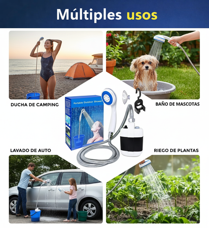 Ducha Portátil Recargable – Multiuso Outdoor – Dúchate donde quieras