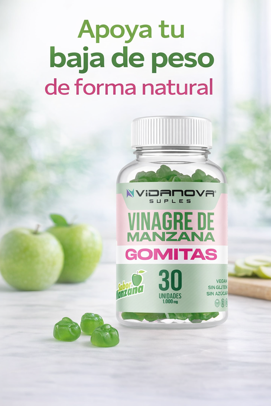 Gomitas Vinagre de Manzana – Rutina Saludable Diaria - 30 unidades