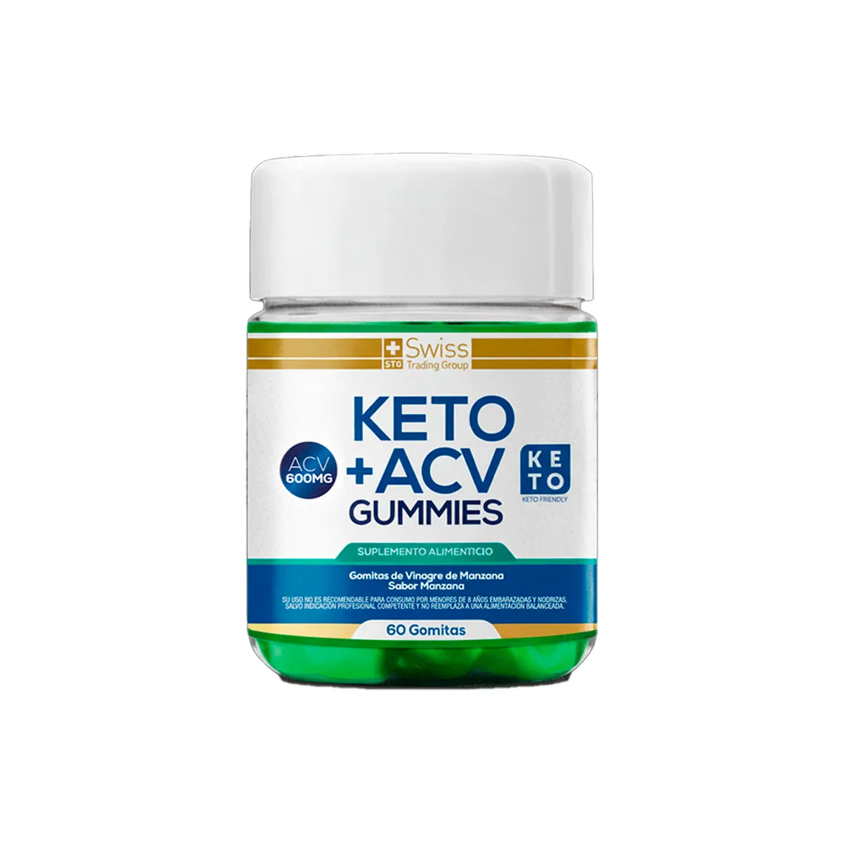 KETO PLUS 60 Gomitas de Vinagre de Manzana – Activa tu Metabolismo y Empieza a Quemar Grasa Hoy