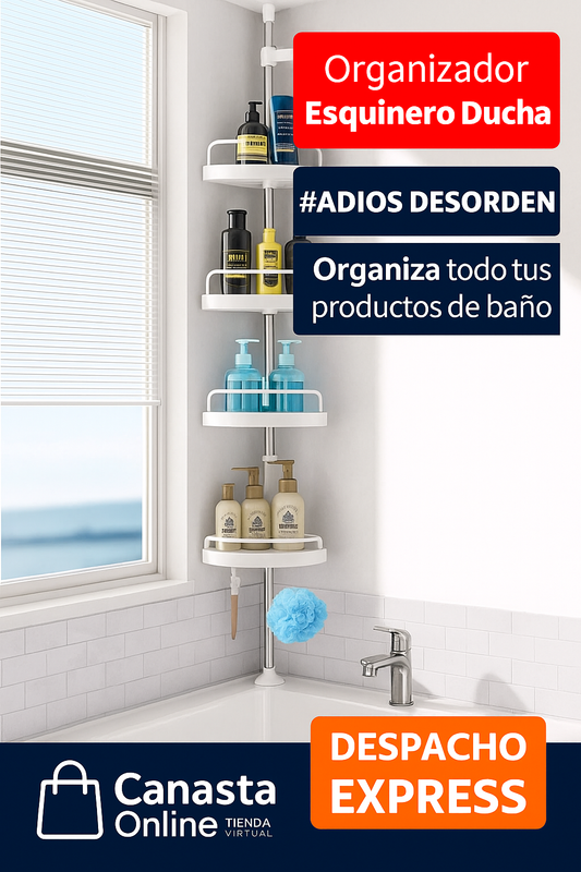 Esquinero de Ducha 4 Niveles - ¡Dile Adiós al Caos!