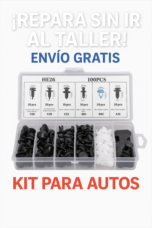 Kit de Sujetadores para Auto – Repara sin ir al Taller