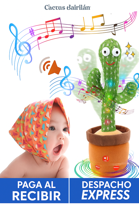 Cactus Bailarín Imita Voz - Sorprende a tus nietos con este regalo