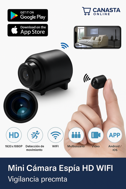 Mini Cámara HD – Espía Discreta