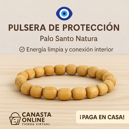 Pulsera de Protección – Palo Santo Natural