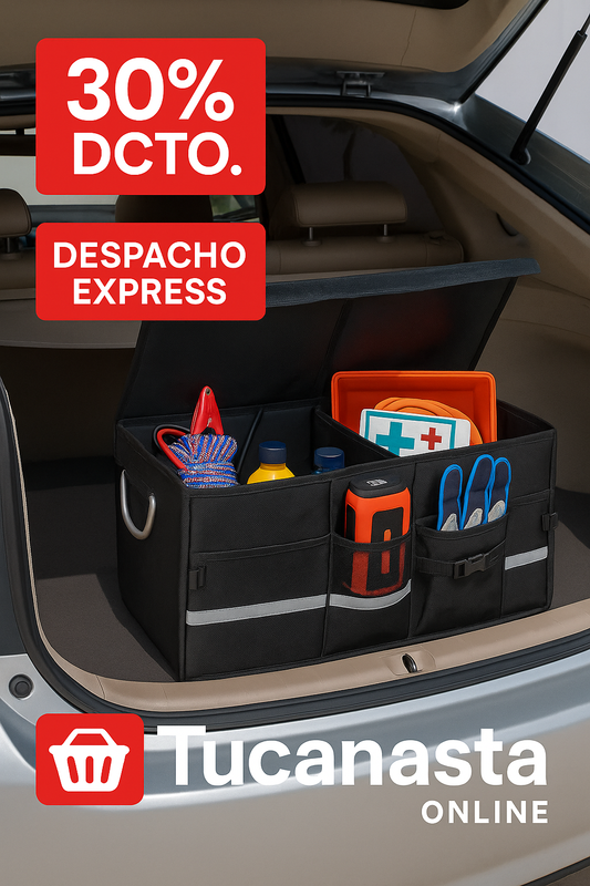 Organizador de maletero auto - Ordena tu caos YA + Ebook Orden Auto GRATIS