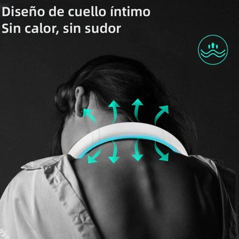 Ventilador de Cuello Portátil Recargable