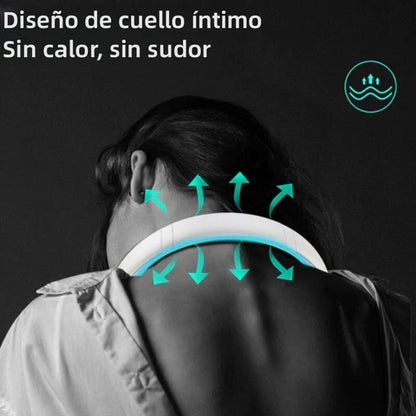 Ventilador de Cuello Portátil Recargable