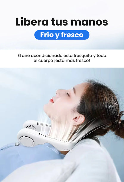 Ventilador de Cuello Portátil Recargable