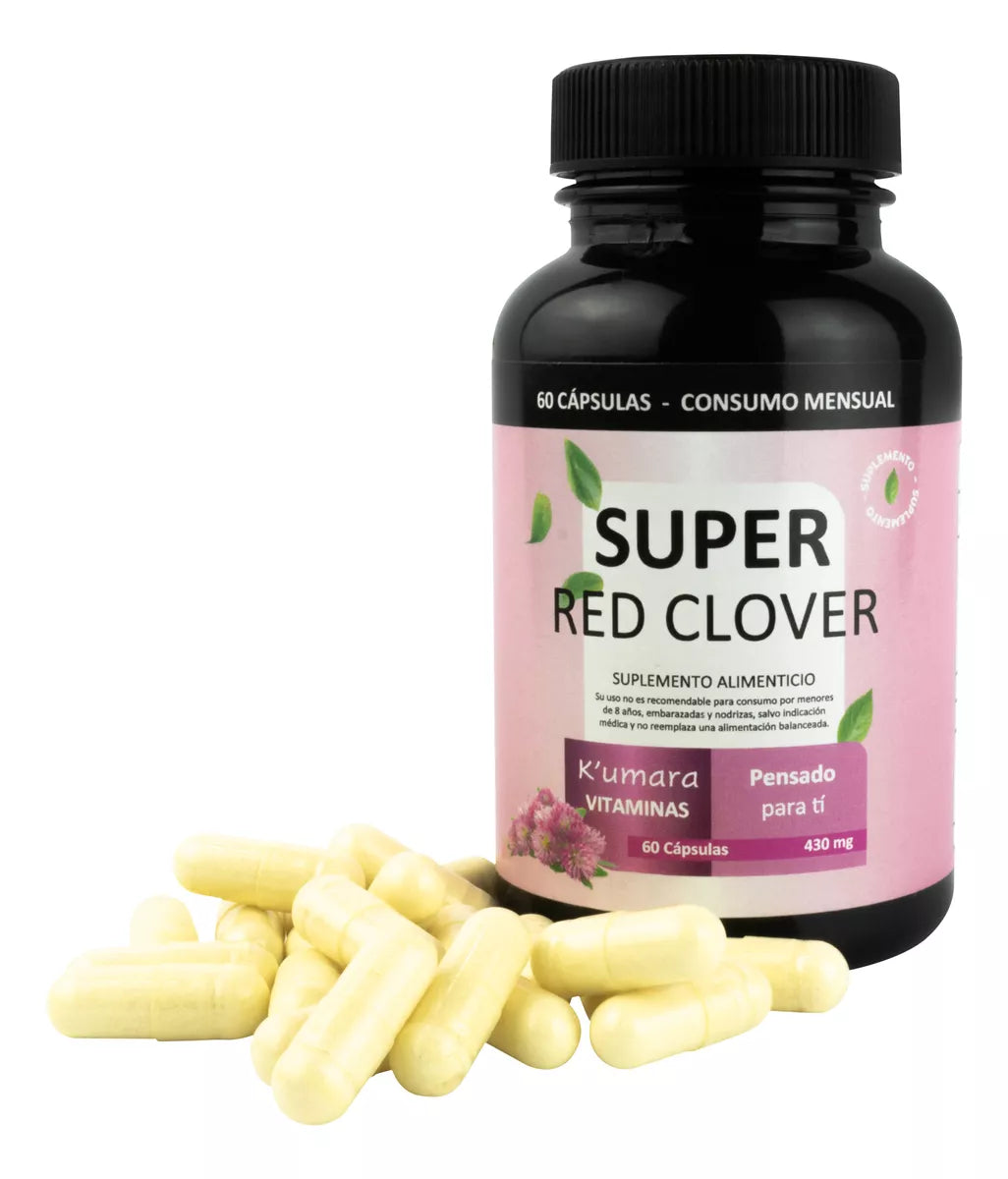 Suplemento para la Menopausia 60 cápsulas - SUPER RED CLOVER