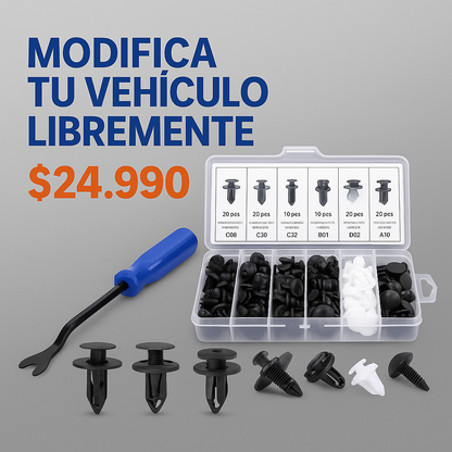 Kit de Sujetadores para Auto – Repara sin ir al Taller