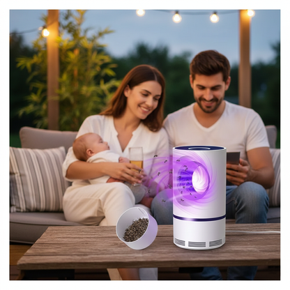 Fly Lamp™ – Lámpara Antimosquitos Familiar - Sin químicos ni olores