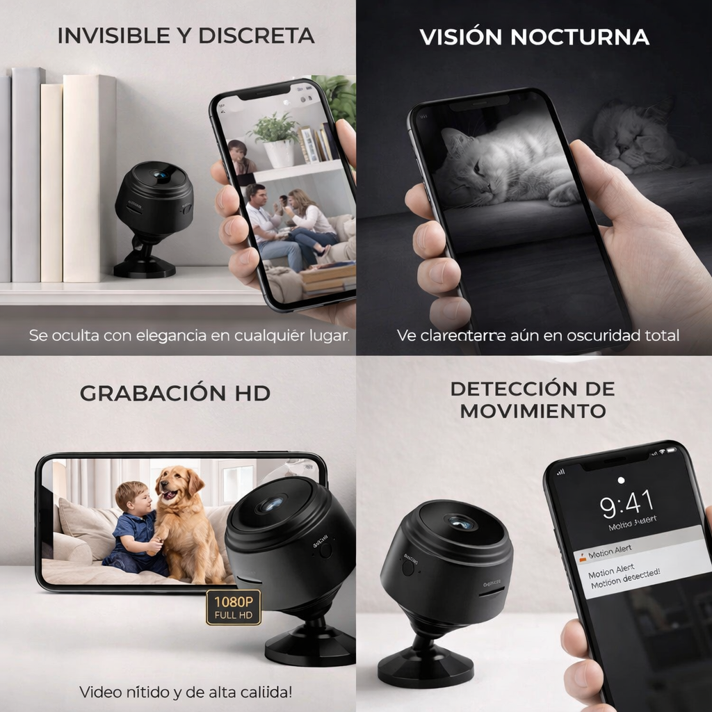 Mini Cámara HD – Espía Discreta